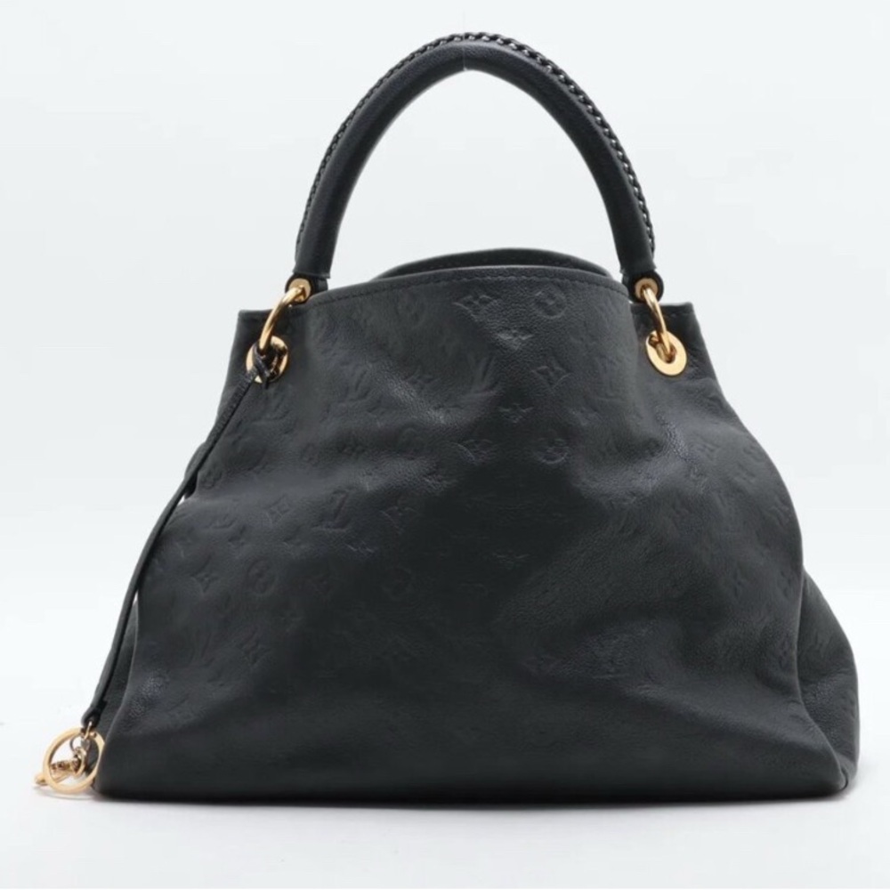 Louis Vuitton Navy Empreinte Embossed Monogram Shoulder Bag with Gold Hardware - Picture 3 of 11